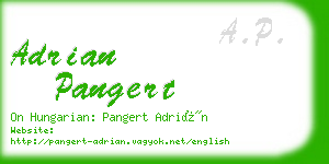 adrian pangert business card